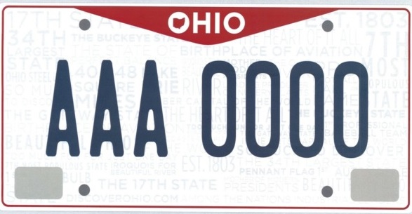 new county stickers on ohio license plates